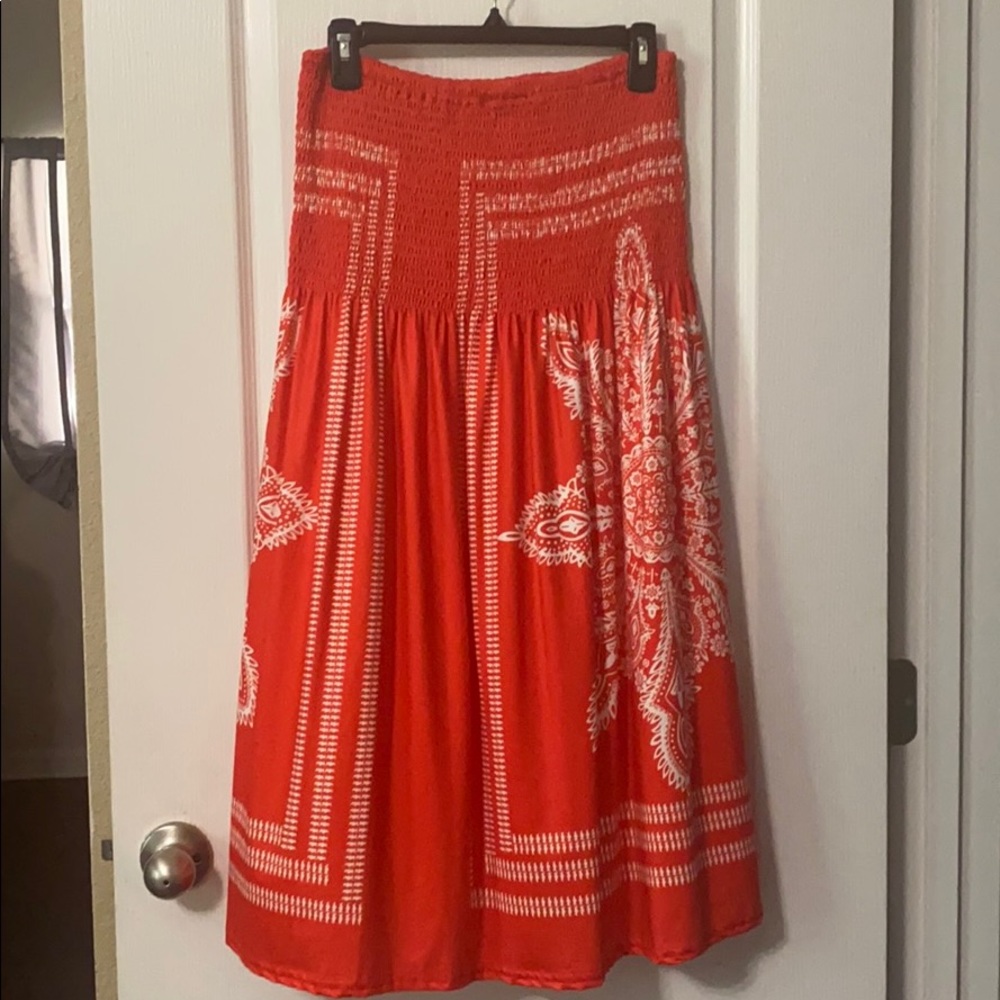 NWOT Red ornate dress/coverup